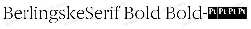 BerlingskeSerif Bold Bold字体转换